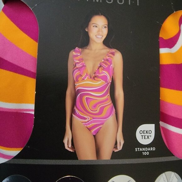 Serra Ladies Premium Swimsuit Swirl Print - Picture 2 of 12
